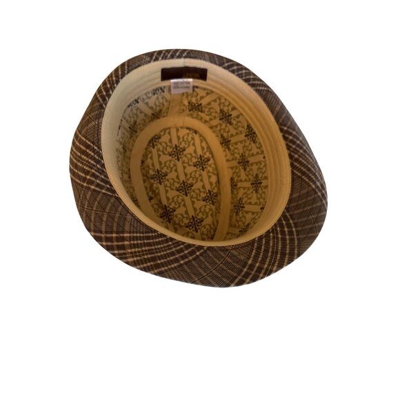Peter Grimm L/XL Plaid Fedora Hat With Decorative Band Urban Street - Picture 4 of 5